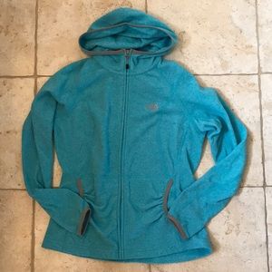 The north face hooded fleece